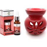Beuta Portakal Yağı 20 ml ve Seramik Buhurdanlık
