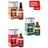 Beuta Tatlı Badem Yağı + Çam Terebentin yağı + Hint Yağı 3x50 ml
