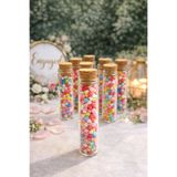 Bev Kitchen 30 ADET Mantar Tıpalı Cam BOŞ Şişe & Kına Nişan Düğün Hediyelik Şişe 8 * 2 cm