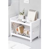 Bev Kitchen İki Katlı Banyo Mutfak Dolap İçi Düzenleyici Organizer Raf Çok Kullanışlı Raf Ünitesi BEYAZ