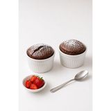 Bev Kitchen Lüks Porselen 2'lı Sufle ve Kek Fırın Kabı 9*4 cm - 2 Adet
