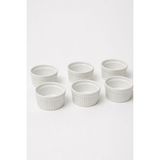 Bev Kitchen Lüks Porselen 6'lı Sufle ve Kek Fırın Kabı 9*4 cm