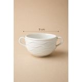 Bev Kitchen Lüks Porselen Kulplu Kase 9 cm - Beyaz