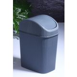 Bev Kitchen Mini Pratik Kapaklı Banyo Ve Mutfak Tezgah Üstü Çöp Kovası Ev Ofis Çöp Kutusu 2,5 Lt ANTRASİT 18 x 23