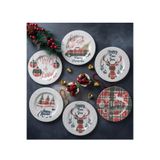 Bev Kitchen Özel Tasarım Merry Christmas Pasta Tabak 20 cm