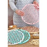 Bev Kitchen Pratik Mantı Yapma Aparatı - Mantı Hamur Kesme Aparatı Mantı Kalıbı 32 cm - Renkli