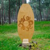 BEVACO Universal Denge Tahtası | Ahşap Balance Board | Denge ve Koordinasyon Geliştirici | Evde Fitness & Spor | (çakra)