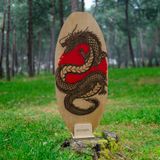 BEVACO Universal Denge Tahtası | Ahşap Balance Board | Denge ve Koordinasyon Geliştirici | Evde Fitness & Spor | (kırmızı)