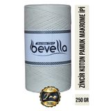 Bevella Macrame Cord Koton Ekru Pamuk Makrome İpi 250 gr 2mm Çanta Runner İpi