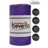 Bevella Macrame Cord Ultra Simli 2 mm Mor Makrome İpi 200 gr