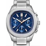 Beverly Hills Polo Club Erkek Kol Saati Lacivert Rose Gold Kadran Metal Kordon 42MM Seramik Cam 10 Atm Silver Kasa - Gümüş - Lacivert - Rose