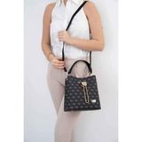 Beverly Hills Polo Club Silver Polo SP967 Kadın Çapraz Çanta Monogram Füme-Siyah - STD