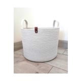 BEVEZ HOME Çok Amaçlı Hasır Sepet Krem 26x20