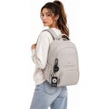 Bevitton 2000 Bej Su Geçirmez Kumaş Okul Çantası Unisex Okul Sırt Çantası
