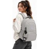 Bevitton 2000 Gri Su Geçirmez Kumaş Okul Çantası Unisex Okul Sırt Çantası - Gri-25739