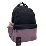 Bevitton 34100 Mürdüm Siyah Suya İtici Kumaş Unisex Okul Çantası