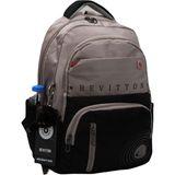 Bevitton 34400 Vizon-Siyah Özel Su İtici Kumaş Unisex Okul Çantası