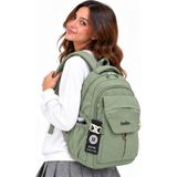 Bevitton Okul Çantası Su Geçirmez Kumaş Unisex Okul Sırt Çantası 2601 Haki
