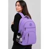 Bevitton Okul Çantası Suya Dayanıklı Kumaş Unisex Lila Okul Sırt Çantası 1700