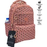 Bevitton Saten Su Geçirmez Kumaş Unisex Okul Sırt Çantası 20289 - Çok Renkli