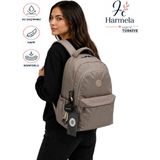 Bevitton Su Geçirmez Kumaş Okul Çantası Moden Unisex Vizon Renk Okul Sırt Çantası 2200 - Tek ebat - Vizon1