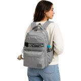 Bevitton Su Itici Kumaş Unisex Gri Okul Sırt Çantası 34200 - Taş