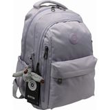 Bevitton Unisex Suya Dayanıklı Kumaş Okul Sırt Çantası BVT2500 Açık Lavanta Ergonomik Tasarım - Mor
