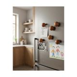 bevorev 6 ADET MIKNATISLI AHŞAP BUZDOLABI MAGNET SET