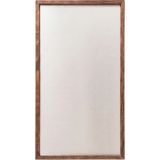 Bevorev Manyetik Metal Pano – Ahşap Çerçeveli Not ve Fotoğraf Panosu - 62X27CM