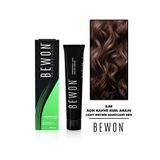 Bewon Profesyonel 100 ml 5.56 Açık Kahve Akaju Kızıl Saç Boyası