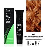 Bewon Profesyonel 100 ml 8.43 Açık Kumral Bakır Dore Saç Boyası