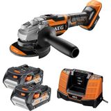 BEWS18-125BLLI-502C 2x5.0Ah Çift Akülü Kömürsüz Avuç Taşlama - 4935464417