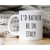 Bexdore Italya'da Olmayı Tercih Ederim Kupa | Italya Kahve Kupa | Italya leri Ingilizce Kupa - Beyaz - 300 ml
