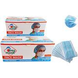 Bey Mask BEYMASK 3 Katlı Full Ultrasonik Telli Meltblown Cerrahi Maske – Mavi (50’li x 2 Kutu / 100 Adet) - Açık Mavi