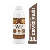 BEYARVİTA Ceviz Yağı 1 Litre- plastik bidon - Walnut Oil - soğuk sıkım ceviz içi yağı
