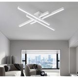 Beyaz 105X105CM 3000K Işık, Kumandalı, LED Tavan Lambası,avize,modern Aydınlatma,dekoratif Işık