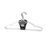 Beyaz 10Pcs Silikon Kaplamalı Metal Elbise Askısı 40Cm (5517)