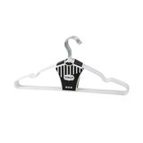 Beyaz 10Pcs Silikon Kaplamalı Metal Elbise Askısı 40Cm Go53/1395