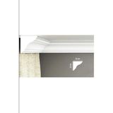 Beyaz 12X12CM Strafor Kartonpiyer, 2 Adet (4 Metre) Hazır Korniş Önü Ürün - Seçenek 1