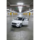 Beyaz 1:34 Ölçek Die Cast Kapıları Açılır Lisanslı Mercedes Benz GLC Oyuncak Metal Model Araba