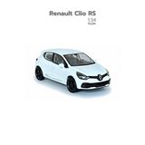 Beyaz 1:34 Ölçek Die Cast Kapıları Açılır Lisanslı Renault Clio Rs Oyuncak Metal Model Araba