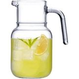 Beyaz 1500 cc Sürahi, Şık ve Dayanıklı, Modern Tasarım - Ahşap - Bej - Siyah