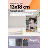 Beyaz-20mm Çerçeve Camlı 13x18 Cm Fotoğraf Resim Çerçevesi Ayaklı Veya Duvara Asma Yatay-dikey 66110699