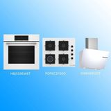 Beyaz 3 Lü Ankastre SET(HBJ559EW6T-POP6C2P30-DWK66PJ20T)
