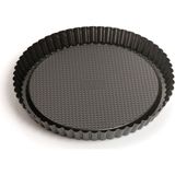 Beyaz 30 cm Tart Kalıbı, Pratik ve Şık Mutfak Gereciği - Seçenek 1 - Ahşap Bej - Siyah