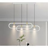 Beyaz 3000K Işık Rengi, Kumandalı 2*80CM LED Lamba, Sarkıt Avize, Modern Aydınlatma, Masa Üzeri