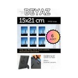Beyaz-6 Adet Pvc Li 15x21 Cm 22mm Bombeli Çerçeve Fotoğraf Resim Çerçevesi Ayaklı Veya Duvara Asma Yatay-dikey 53818948