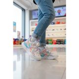 Beyaz Akıllı Bağcıklı Kalın Tabanlı Kız Çocuk Spor Ayakkabı Sneaker BNI-10256