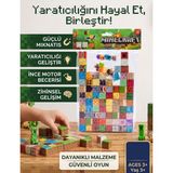 Beyaz Alan Toys Manyetik Yapı Blokları Minecraft Mıknatıslı Blok Minecraft Mıknatıs Set