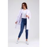 Beyaz Alpaka Doktor Hemşire Kadın Önlük - Beyaz Kadın Iş Önlüğü BEYAZ-3XL